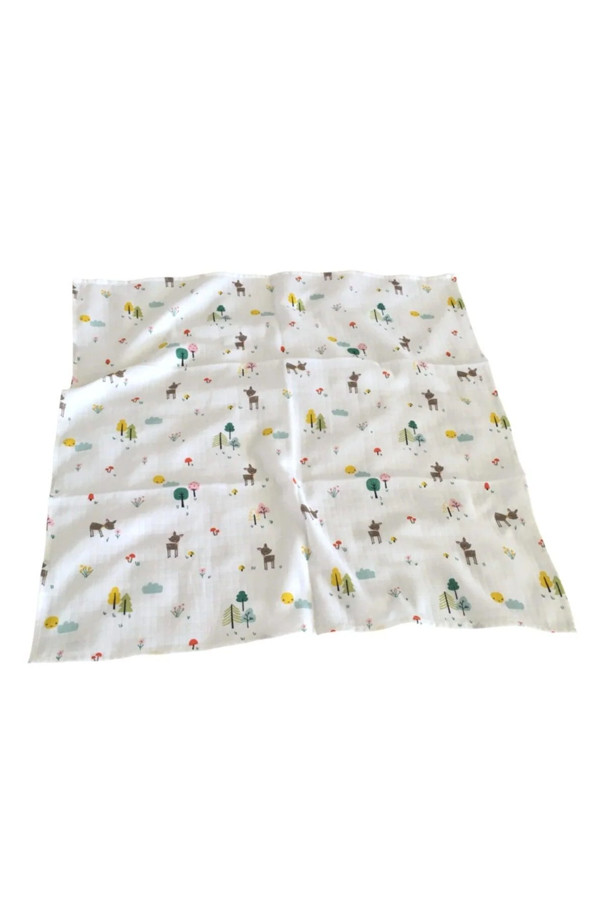 Breathable 100% cotton muslin baby blanket 70 x 80 cm