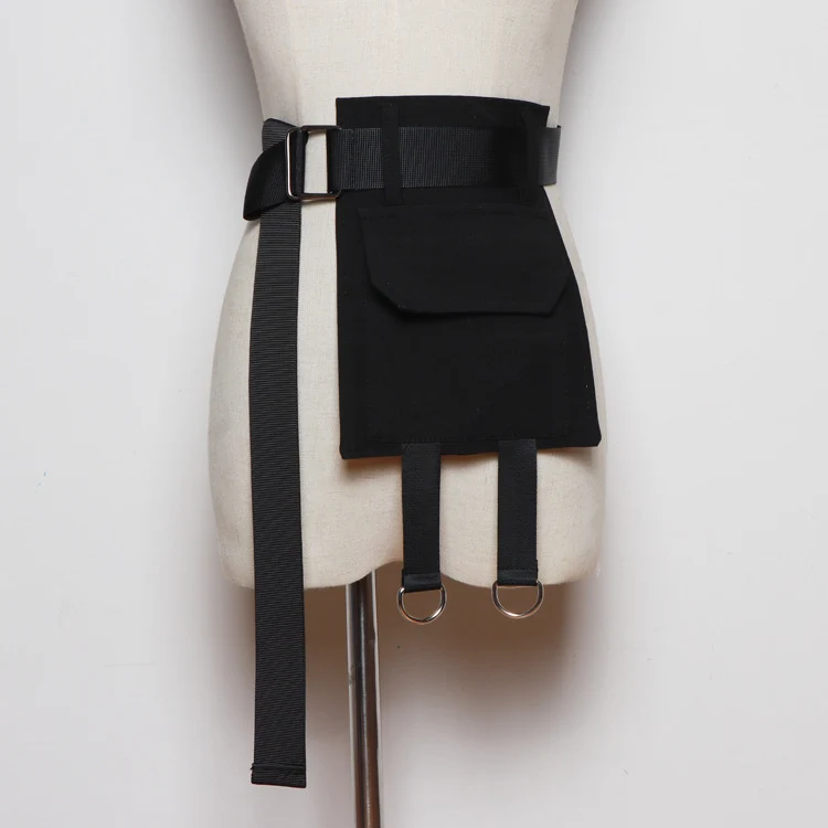 Chic Black Apron Skirt