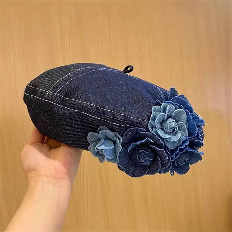 Chic Denim Beret