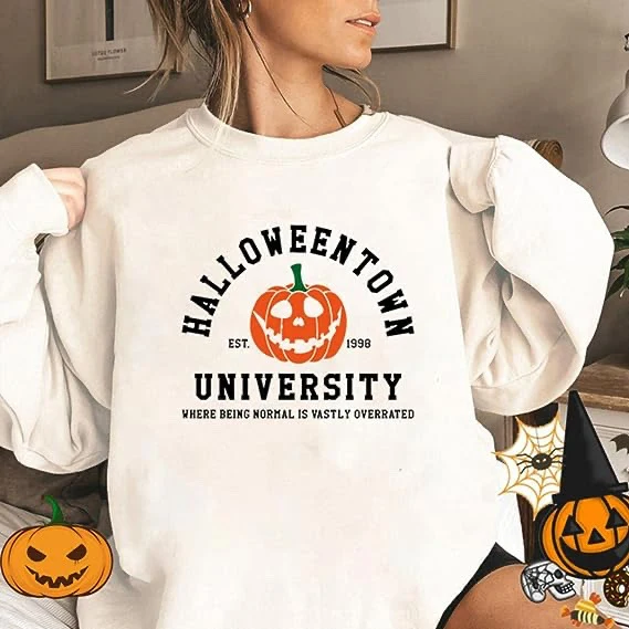 Chic Fashion Print Round Neck Pullover Sweater