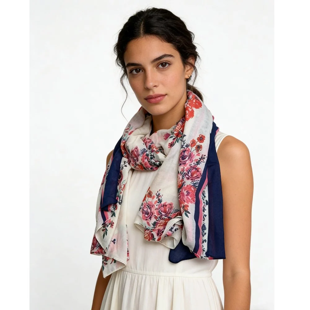Chic Floral Scarf