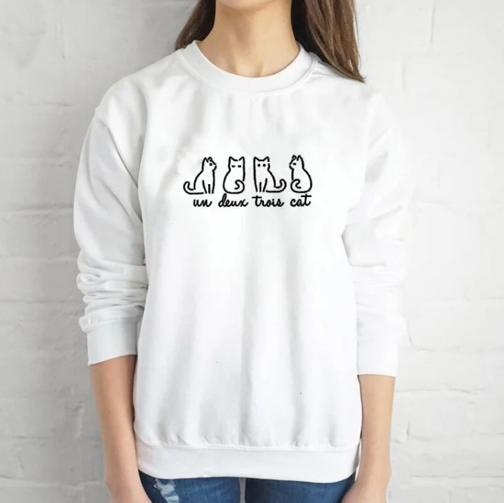 Chic Letter Print Casual Round Neck Pullover Sweater