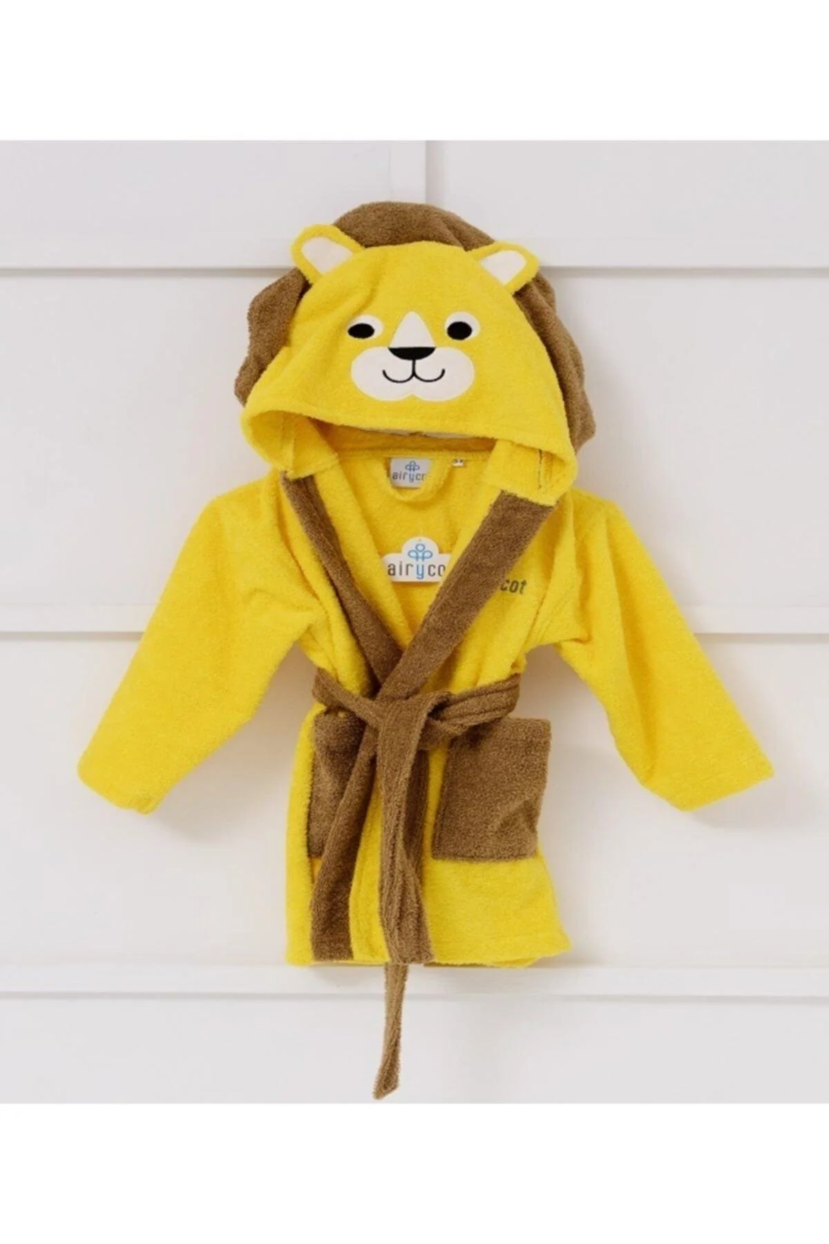 Children's hooded bathrobe in soft organic cotton 3-8 years