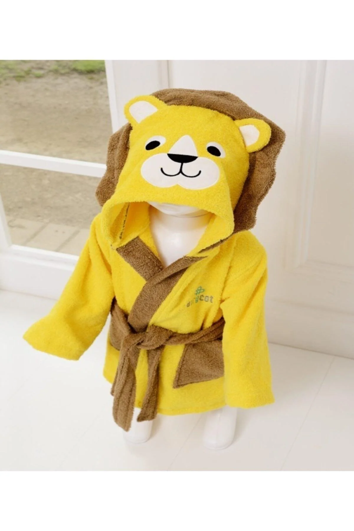 Children's hooded bathrobe in soft organic cotton 3-8 years