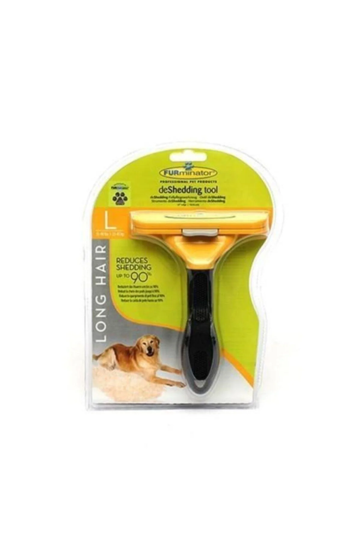 Large deshedding comb for long-haired dogs