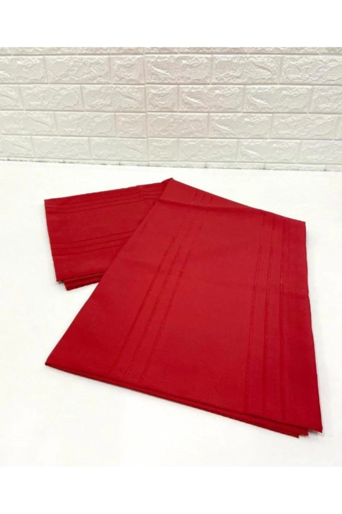 Plain red polyester tablecloth for elegant modern dining tables