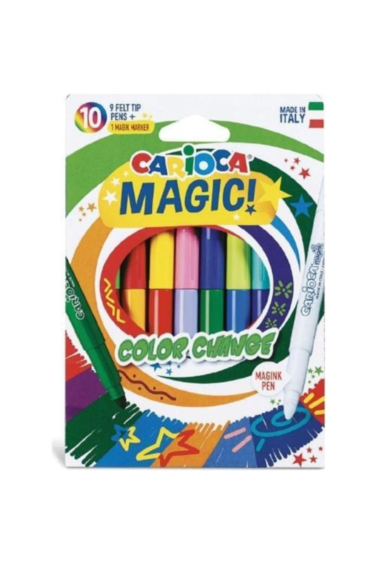 Dual-color magic felt tip pens set of 10