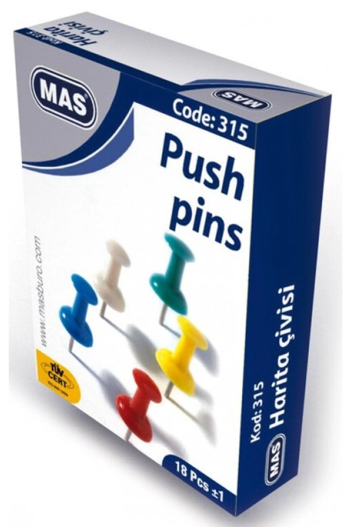 Map-shaped cylindrical plastic nails for decorative projects