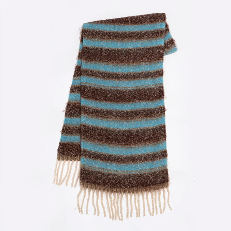 Colorful Striped Soft Scarf
