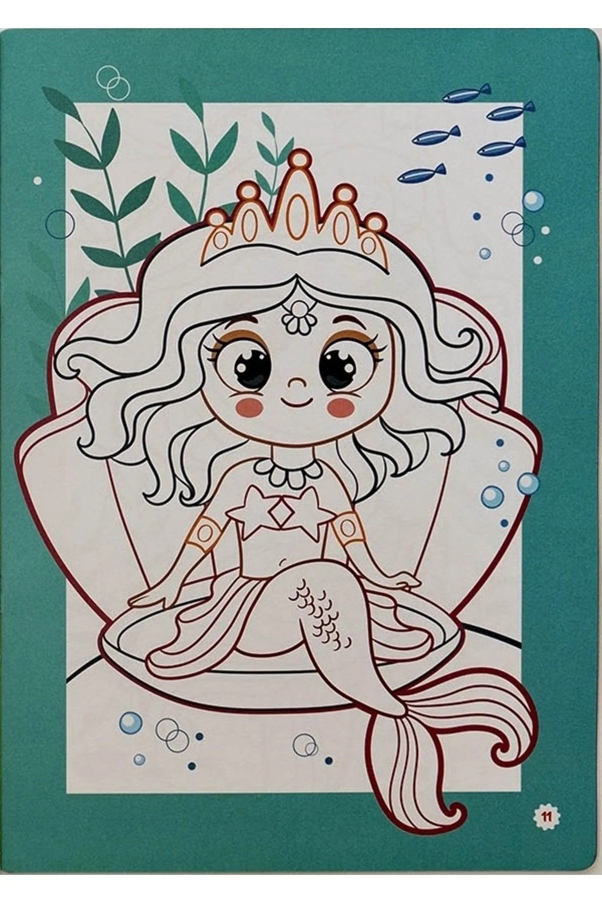 Underwater world sea animals coloring book for children