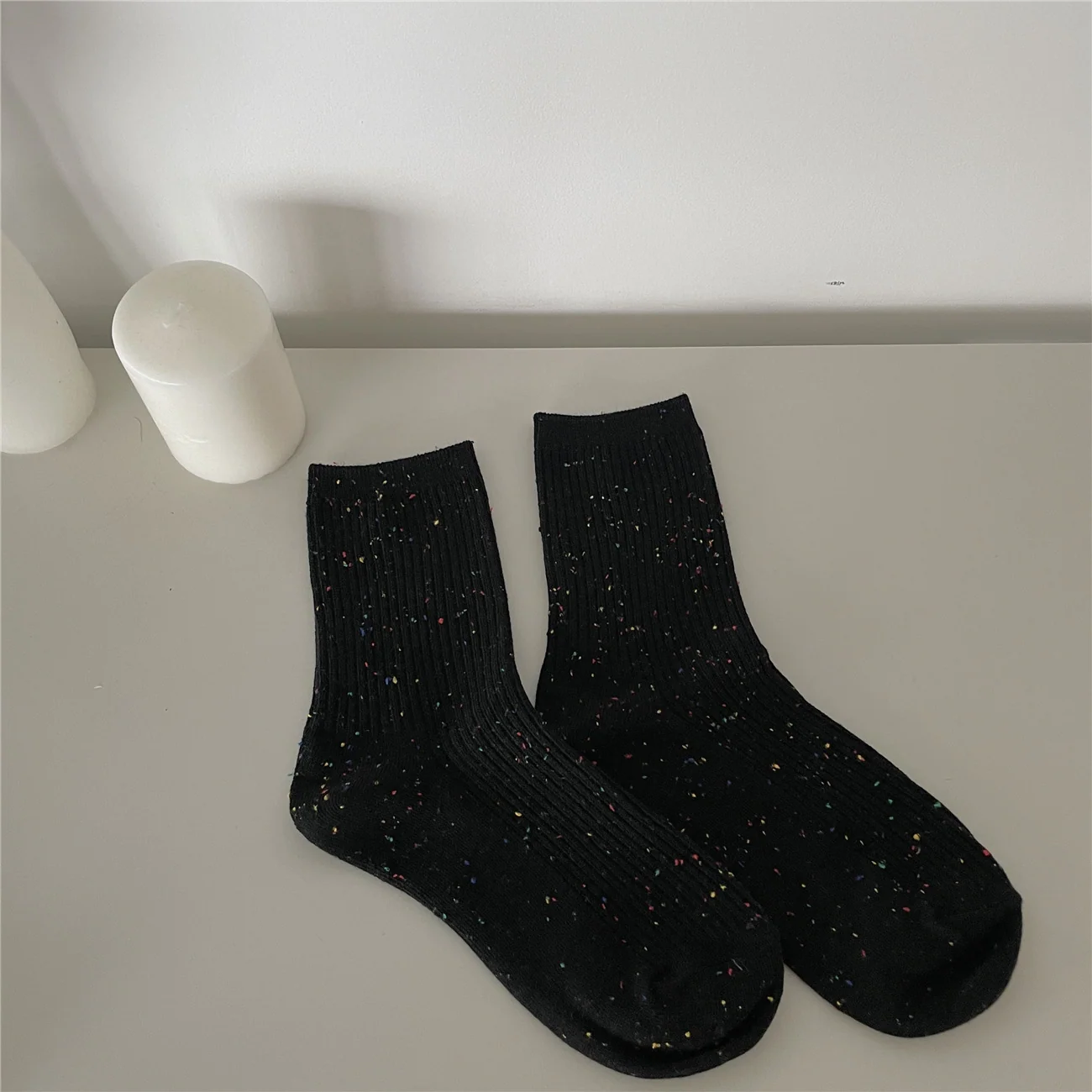 Comfortable Solid Tube Socks for Women