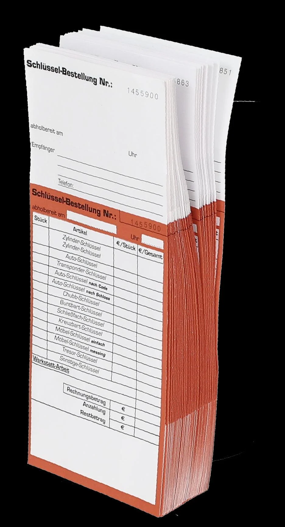 Pack of 100 Double‑Sided White Paper Bags with Perforated Numbering