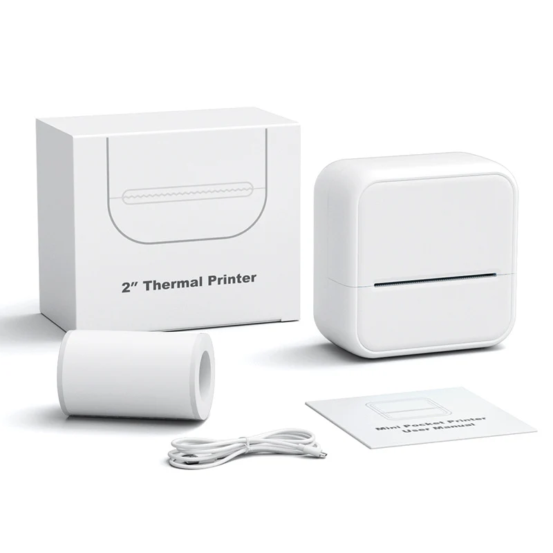 Compact Bluetooth Label Printer with Adhesive Labels