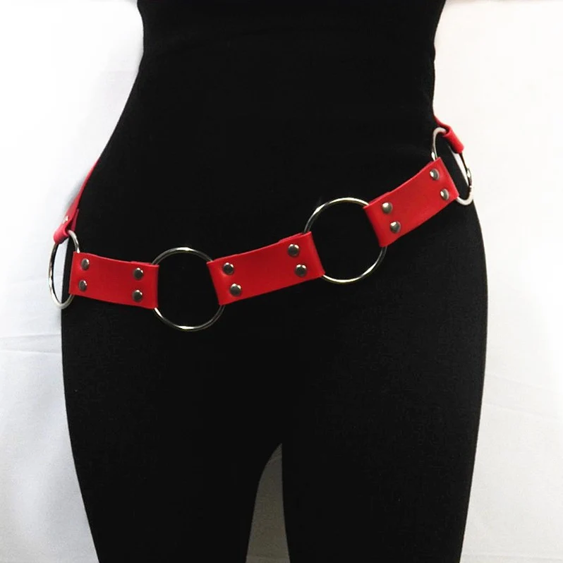 Concave Chain Belt with Punk Style