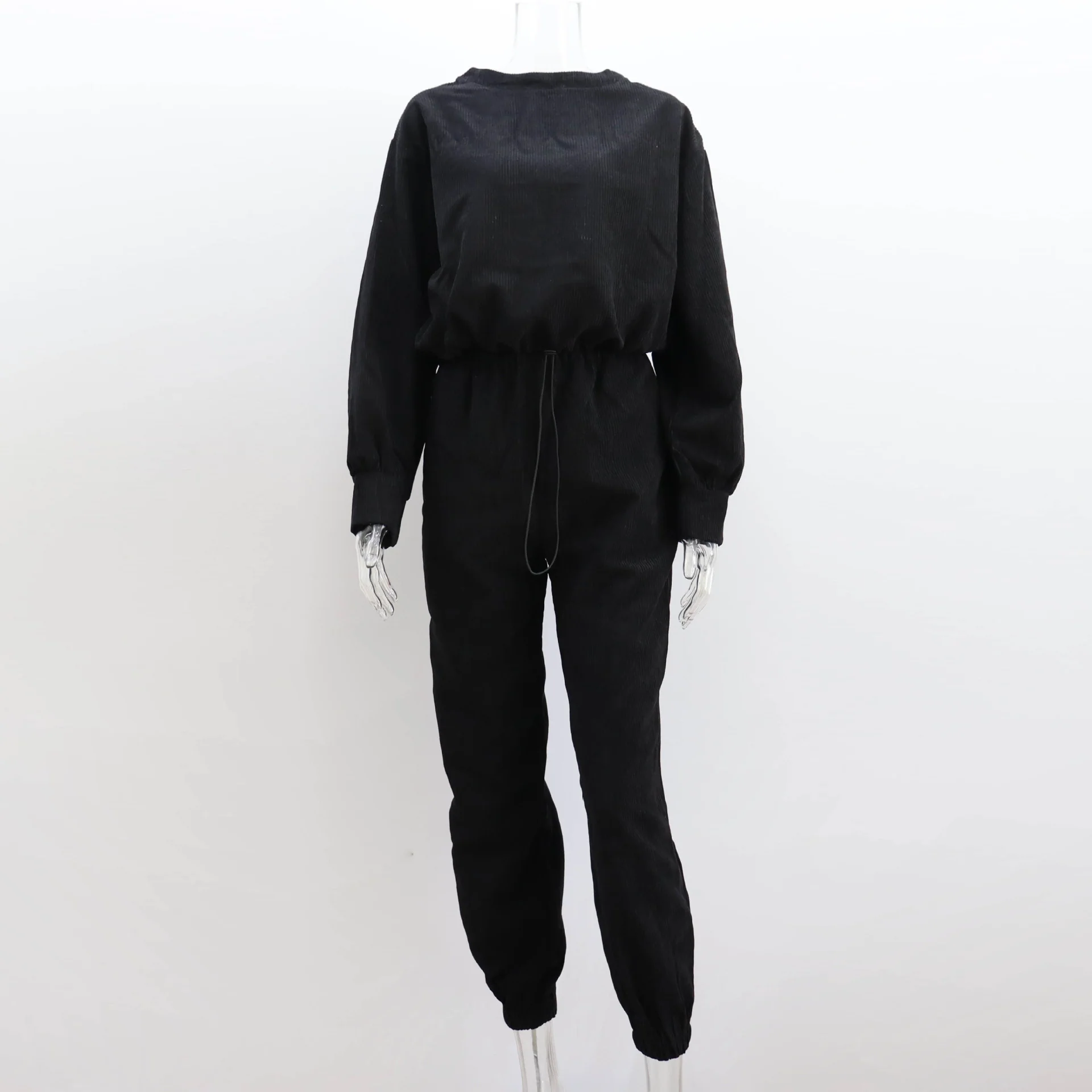 Corduroy Long Sleeve Pullover Set