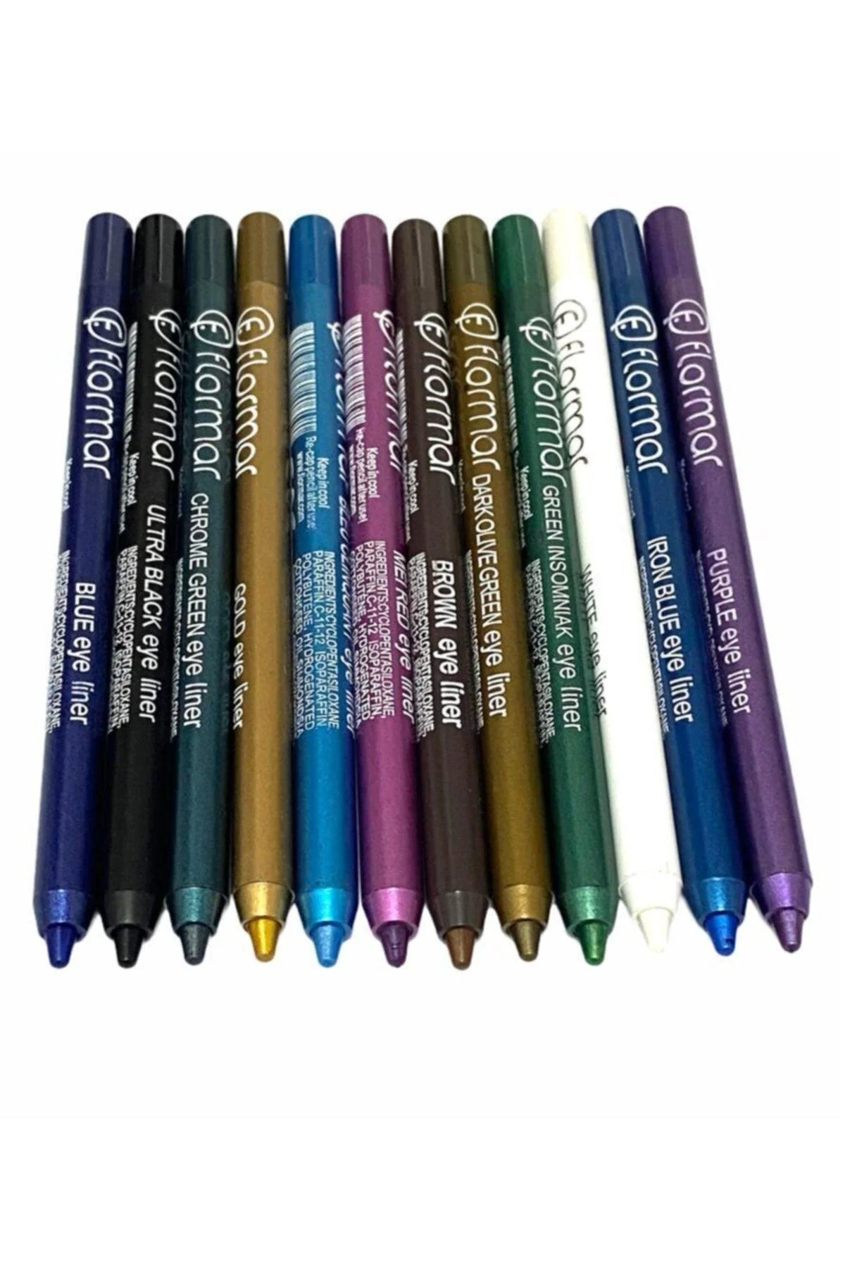 Multicolor Eye Pencil Set – 12 Colors
