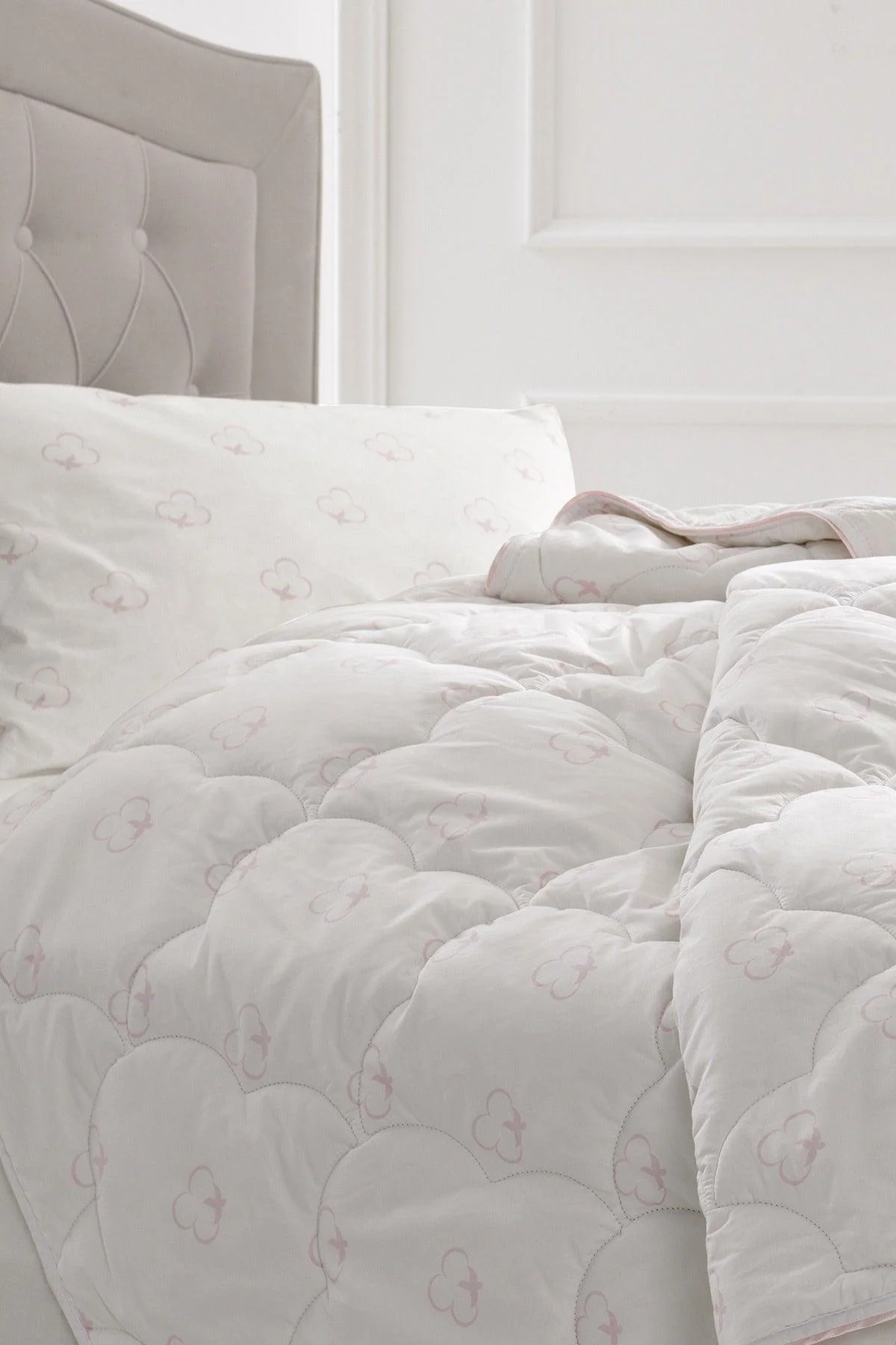Cotton Baby Quilt – 95×145 cm, Soft Fill