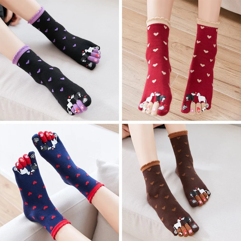 Cozy 5-Toe Socks