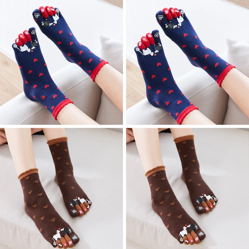 Cozy 5-Toe Socks