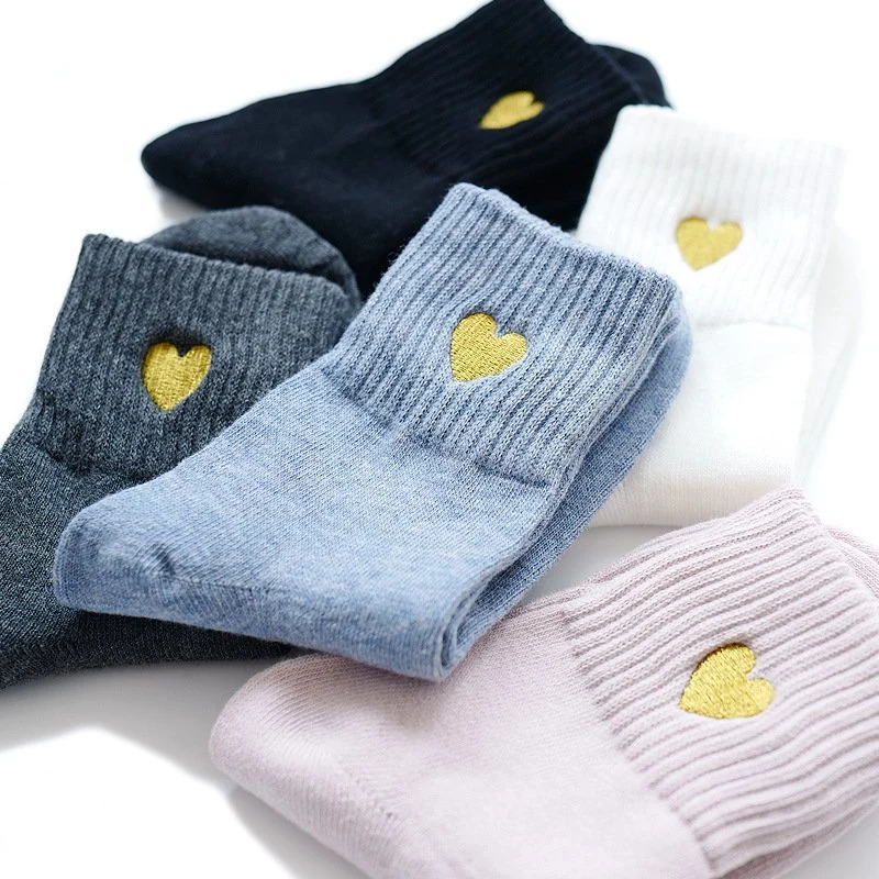 Cozy Embroidered Socks