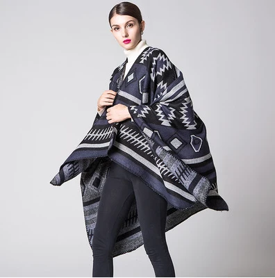 Cozy Geometric Shawl