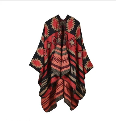 Cozy Geometric Shawl