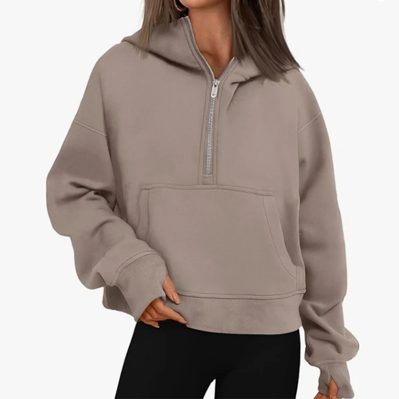 Cozy Oversized Zip-Up Hoodie for Fall & Winter