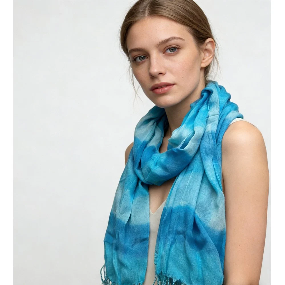 Cozy Turquoise Scarf