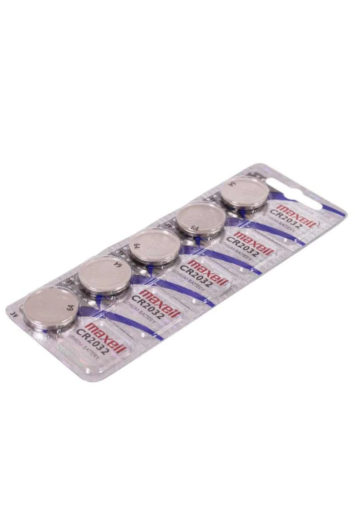 CR2032 3V lithium coin battery pack of 5