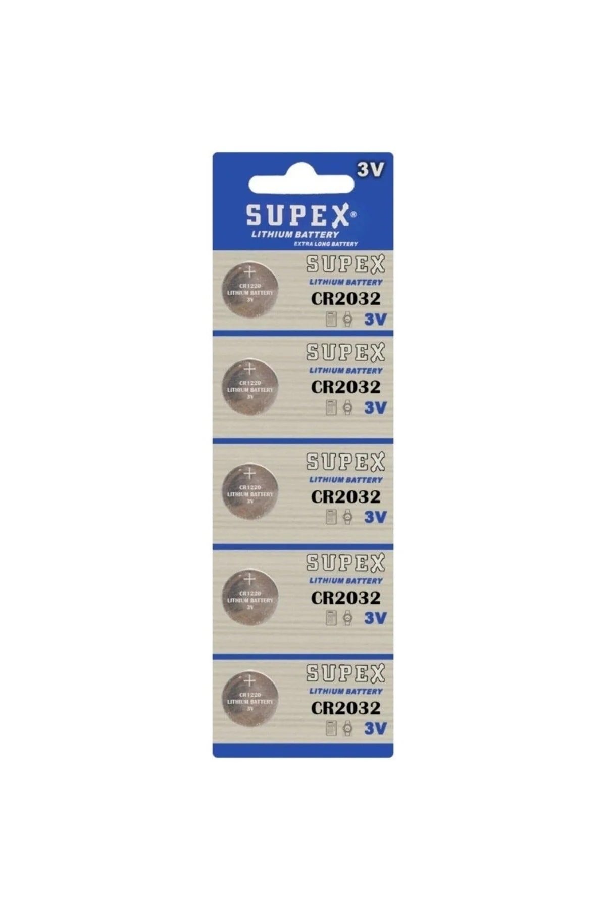 CR2032 Lithium Button Cell Battery, 5 Pieces