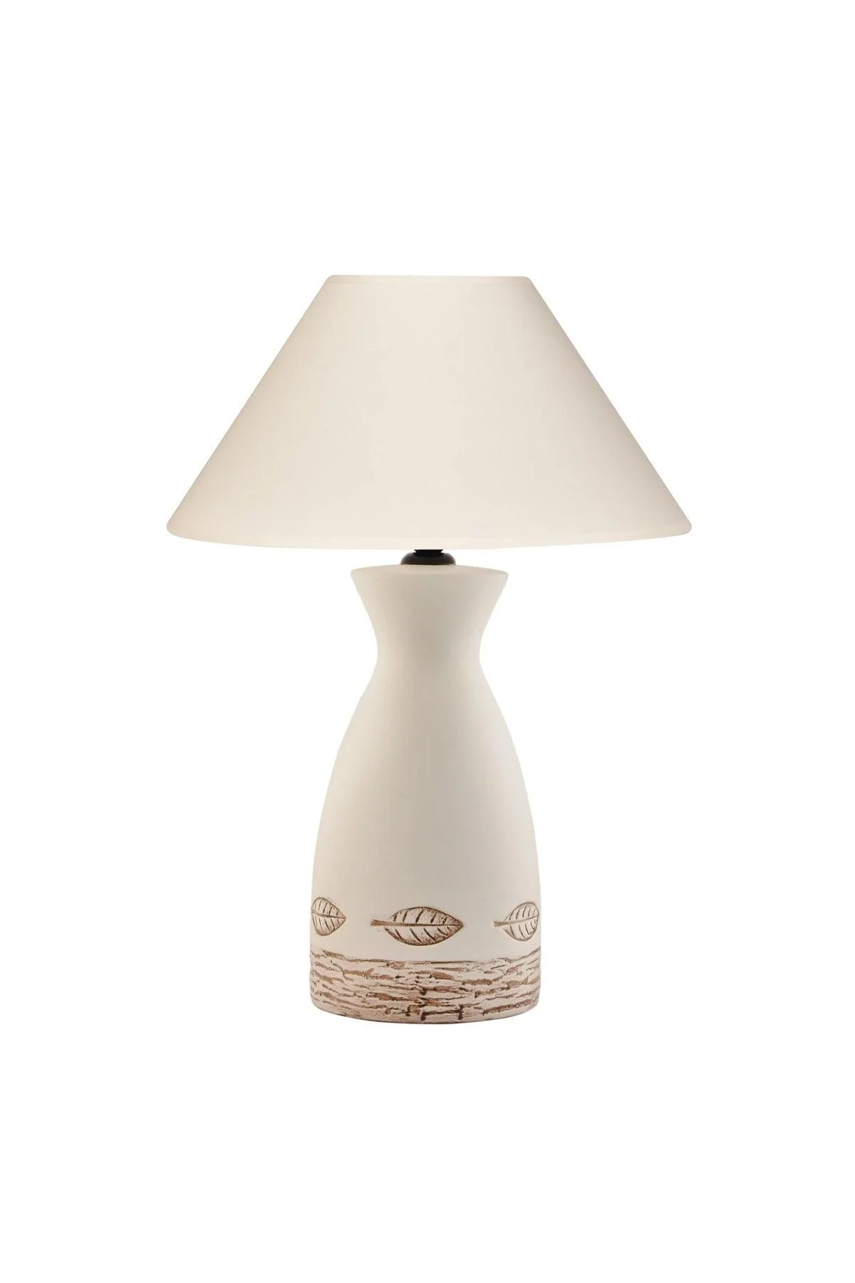 Ceramic Leaf-Shaped Lampshade for E27 Bulbs - 33cm Diameter, 55cm Total Height