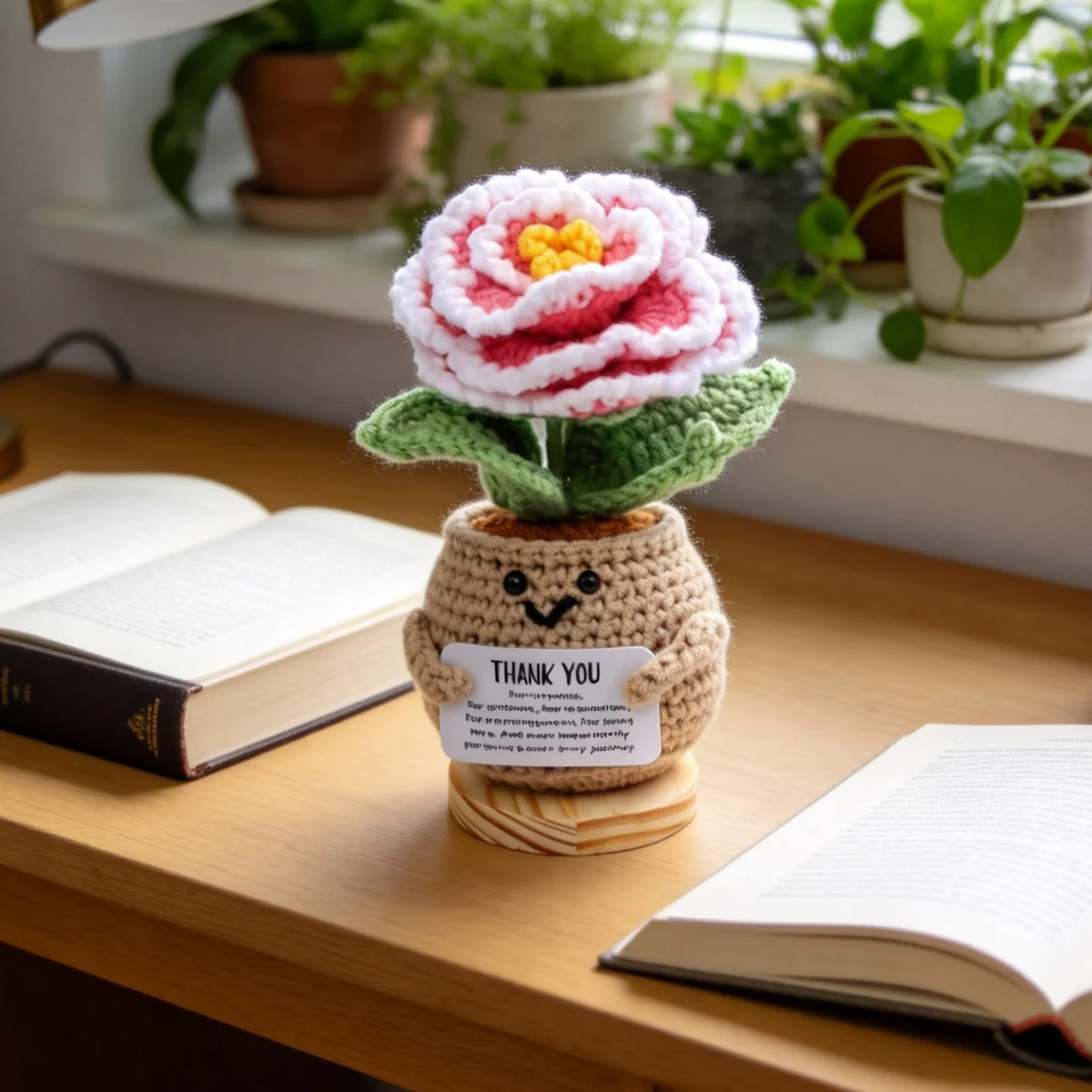 Crochet Flower Pot Decor