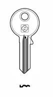 Nickel-plated standard cylinder key