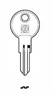 Standard nickel-plated steel cylinder key