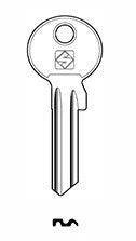 Steel cylinder key upper with nickel plating for durable locks