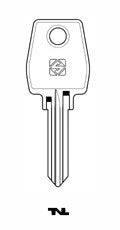Nickel-plated steel cylinder key upper for reliable lock compatibility