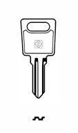 Nickel Plated Cylinder Key Upper – Bright Steel