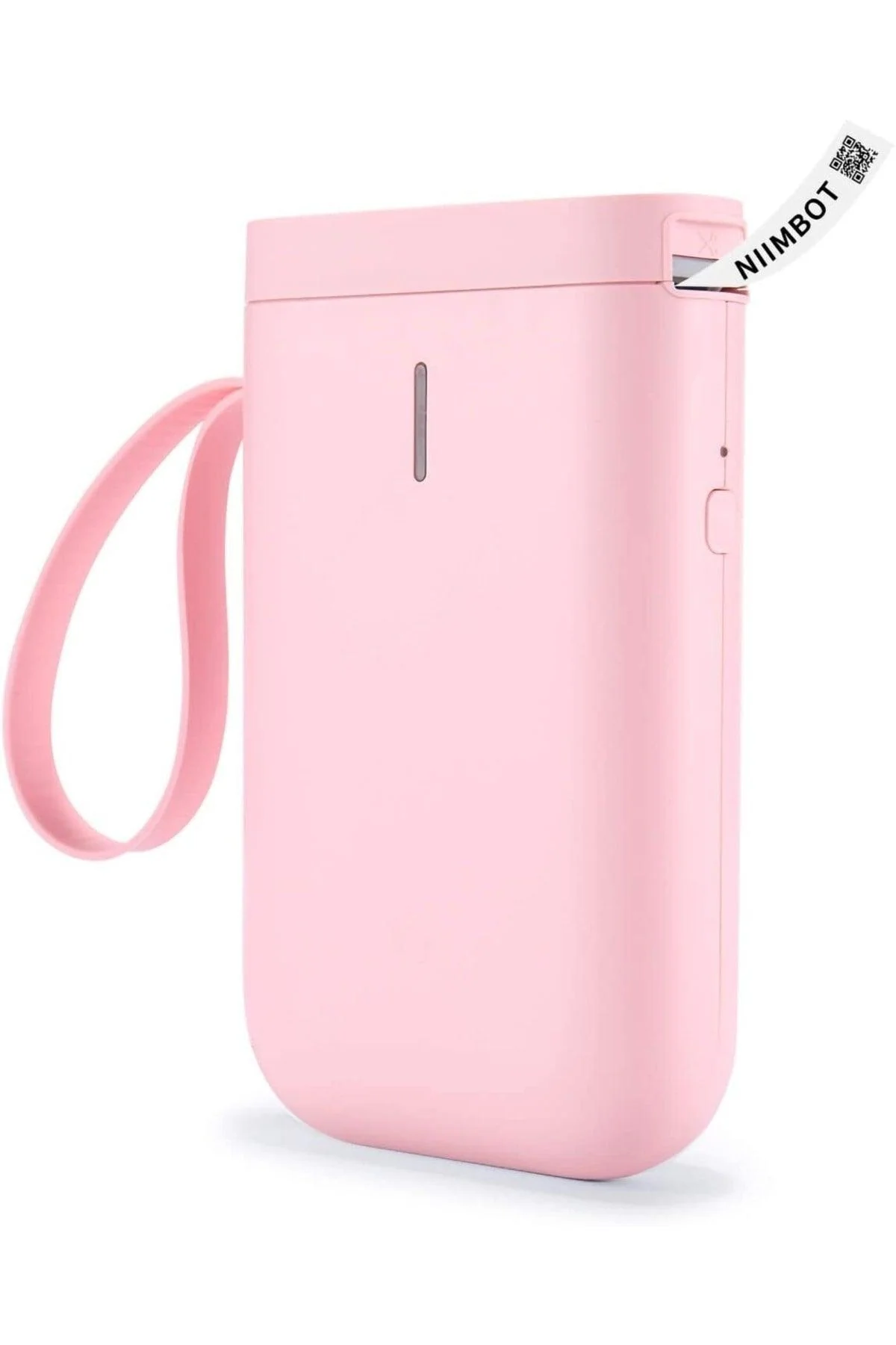 Wireless portable thermal label maker in pink with USB charging