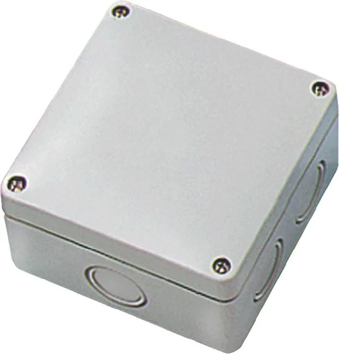 IP54-rated junction box for surface mounting with six grommet openings