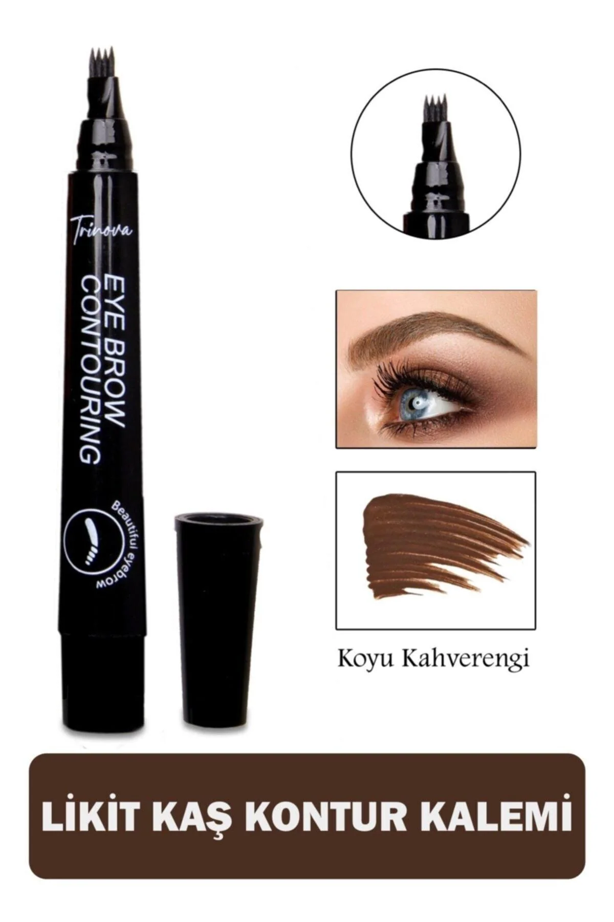 Jumbo Dark Brown Eyebrow Pencil – Microblading Tip