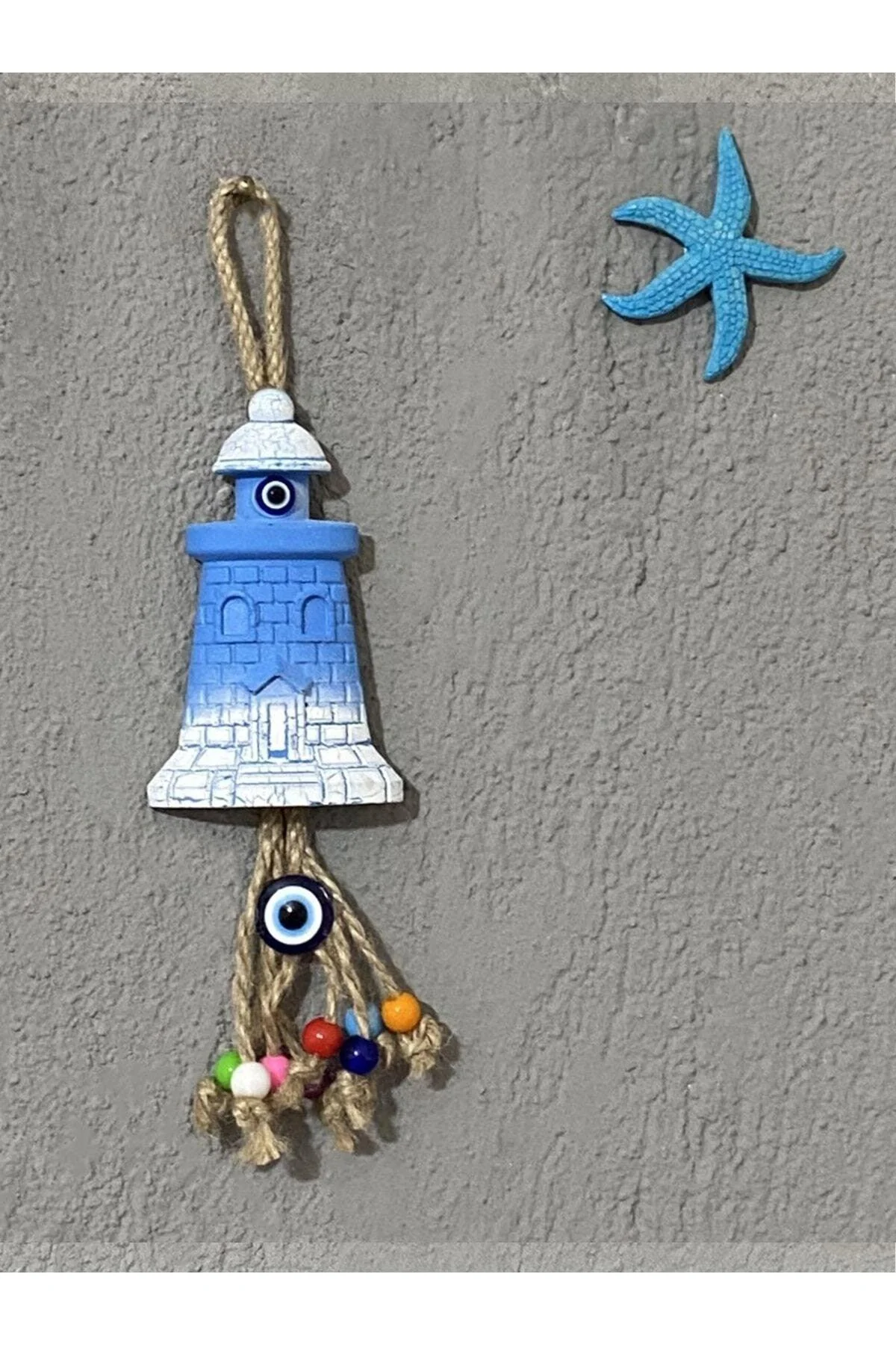Plastic Lighthouse Garden Ornament – 24 cm