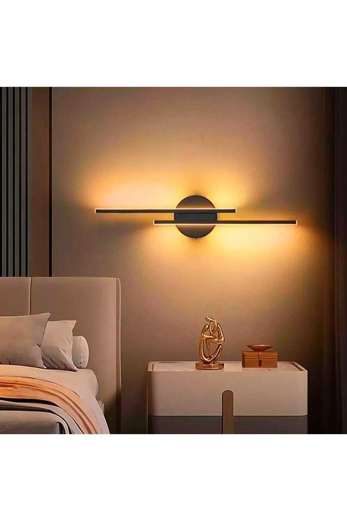Battery-Powered LED Wall Sconce with Touch Control
