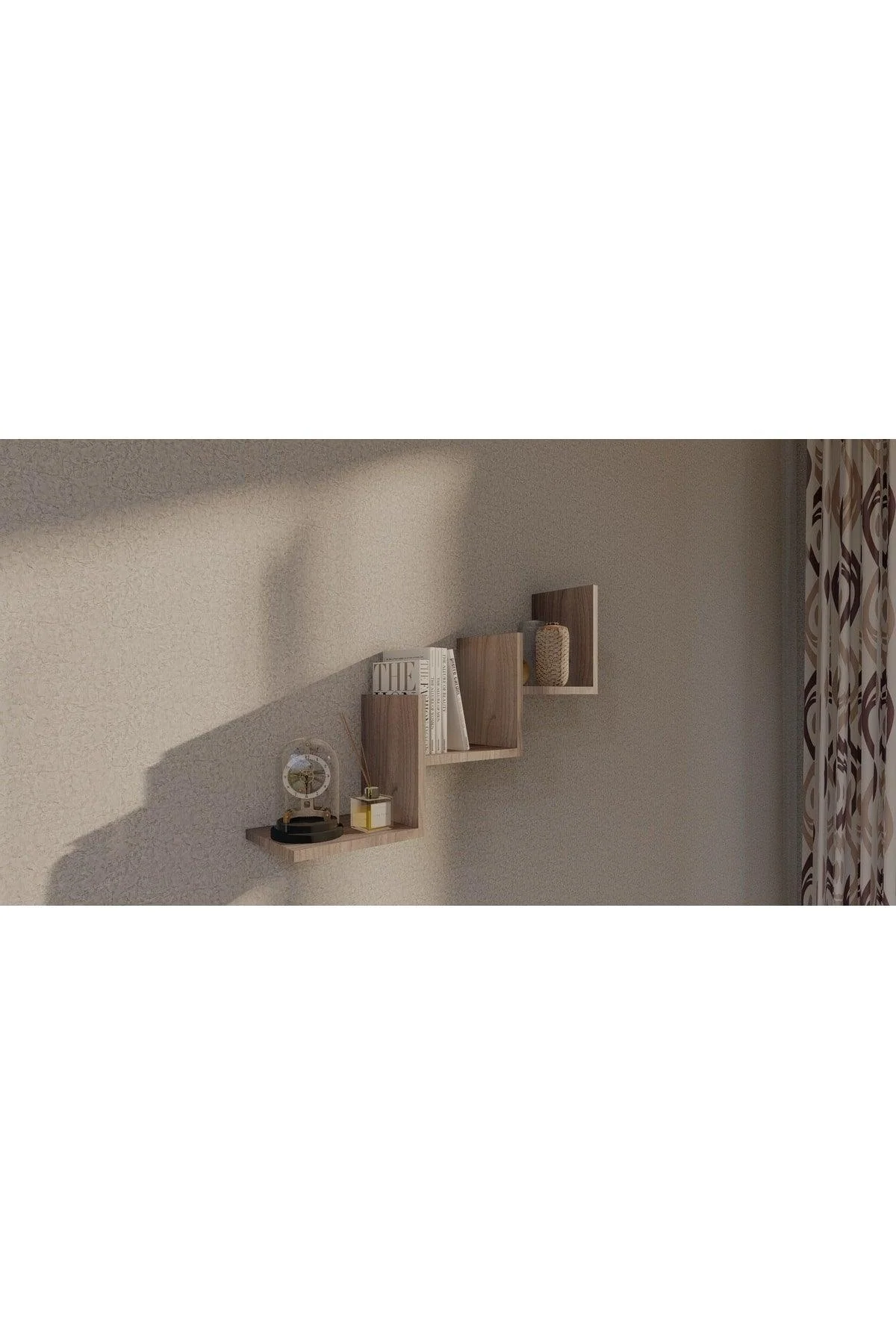80x16x50cm decorative shelf set with chipboard construction