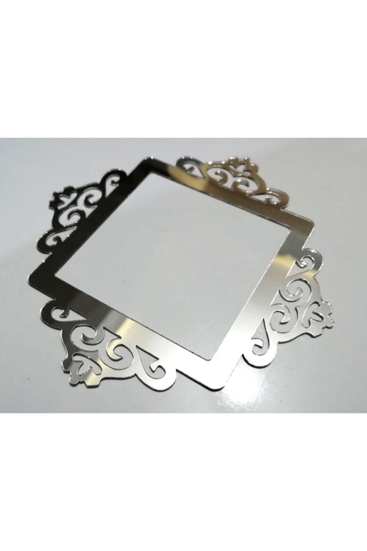 16x16 cm adhesive plexiglass mirror trim with anti-scratch foil