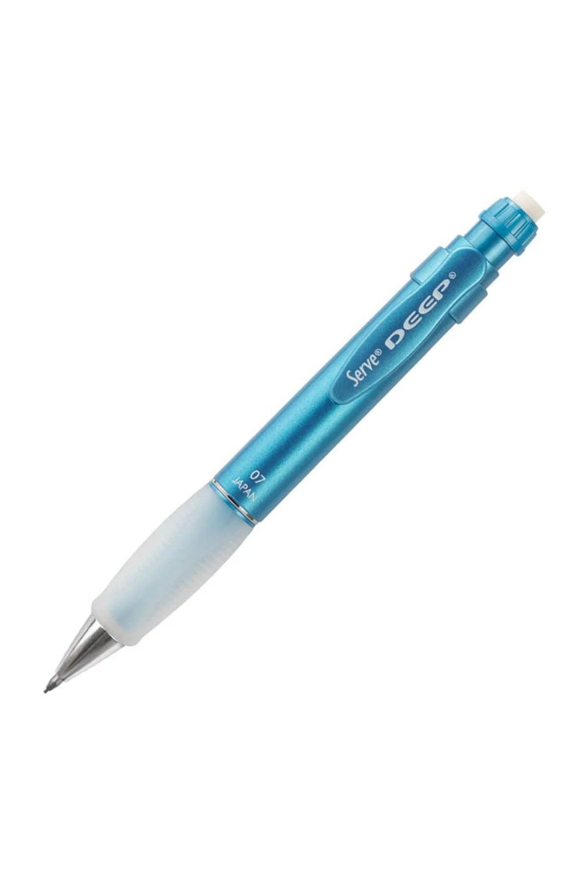 0.7mm metallic blue mechanical pencil with versatile tip