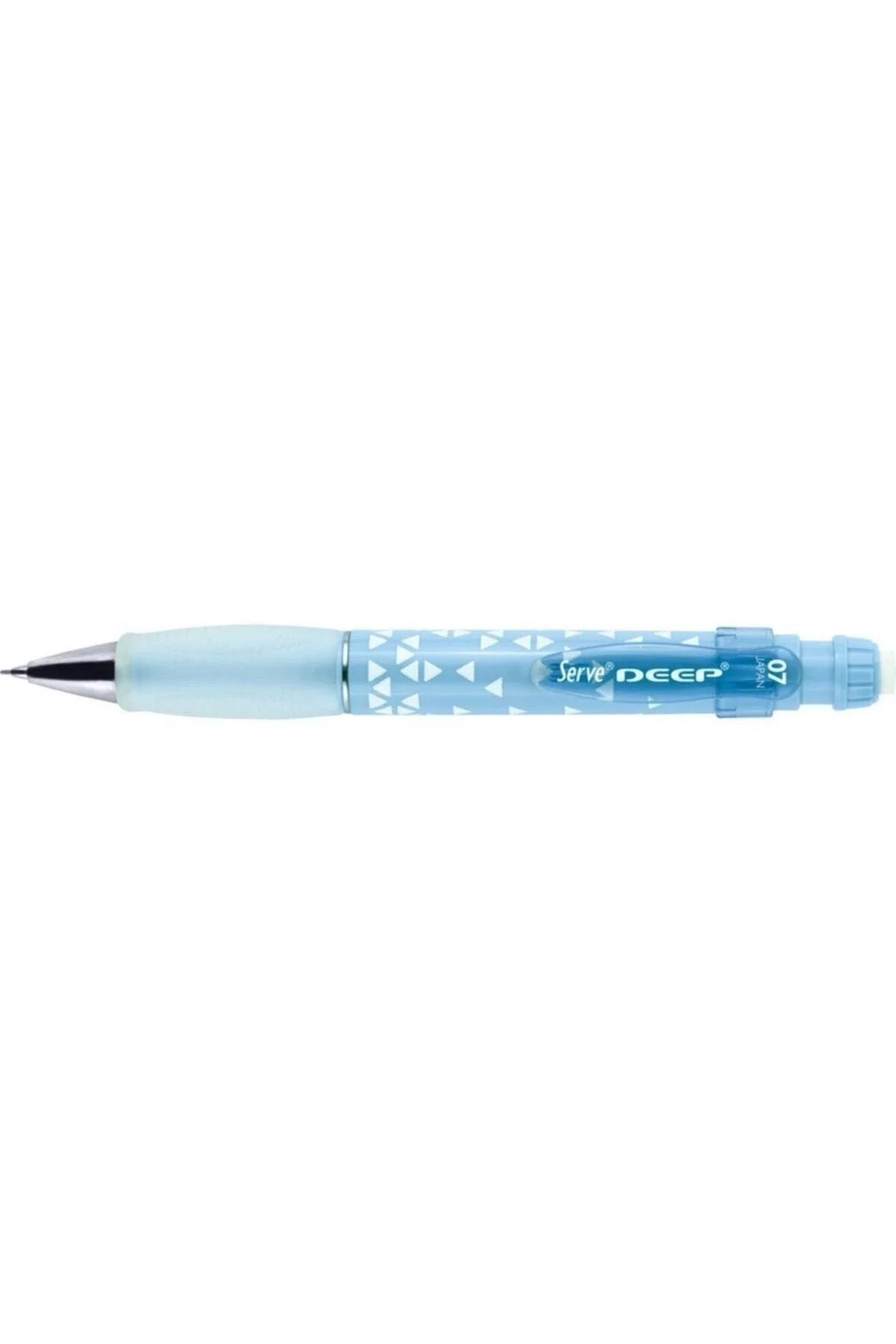 0.7mm Deep Triangle Printed Ballpoint Pen with Rubber Grip