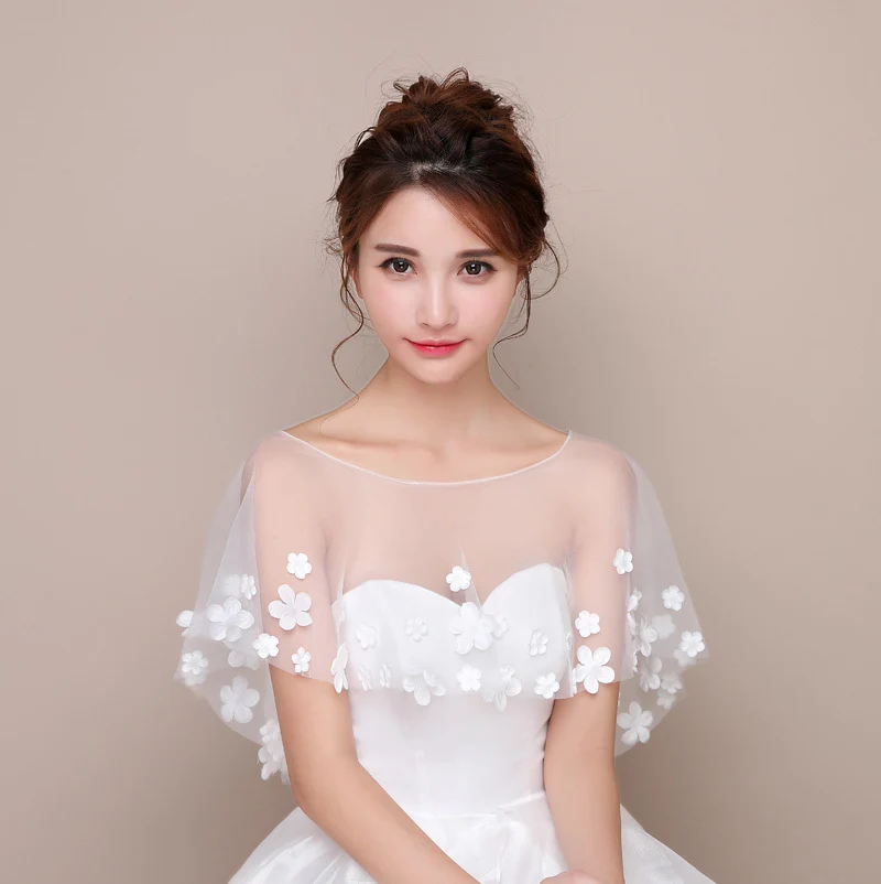 Delicate Petal Wedding Shawl