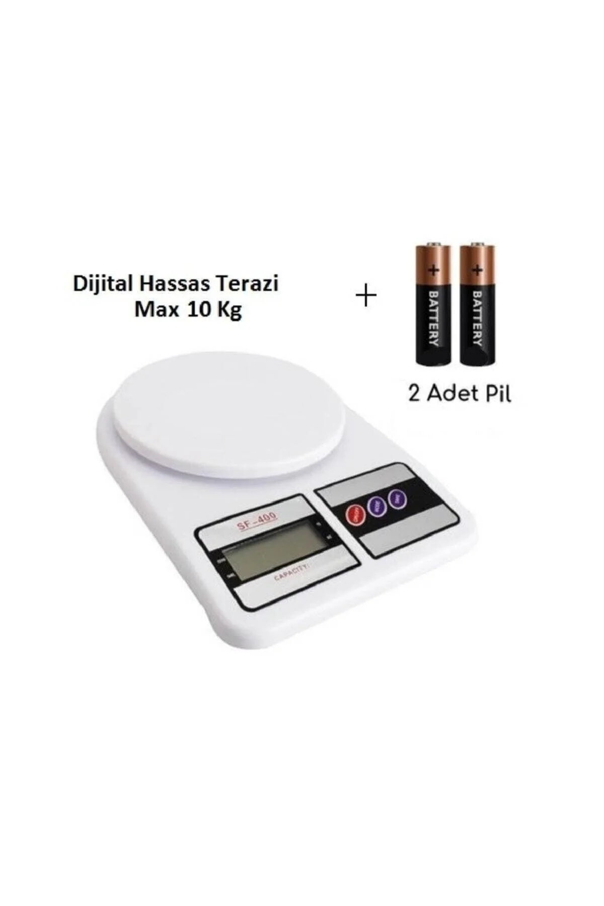 10kg Digital Kitchen Scale with LCD Display – Oversized Platform, Precision Weighing