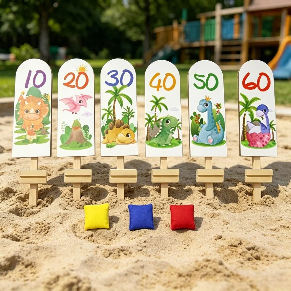 Dino Beanbag Toss Game