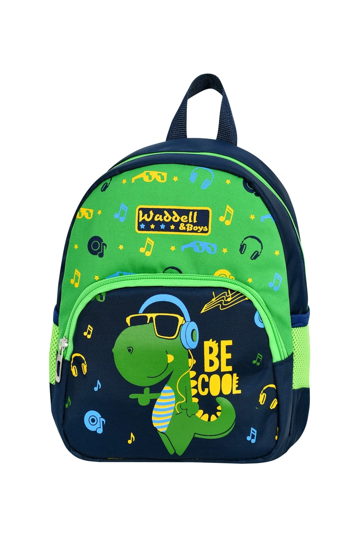Dinosaur Print Kindergarten Backpack – Two‑Compartment Kids Bag